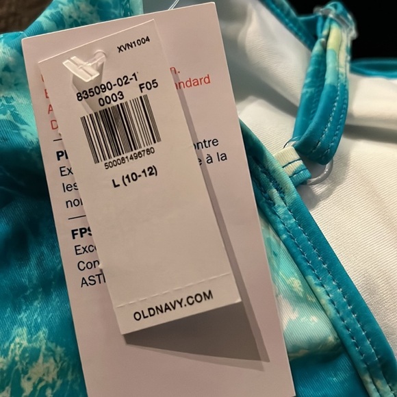 Patterned Cut-Out-Waist‎ One-Piece Swimsuit for Girls - Picture 2 of 3